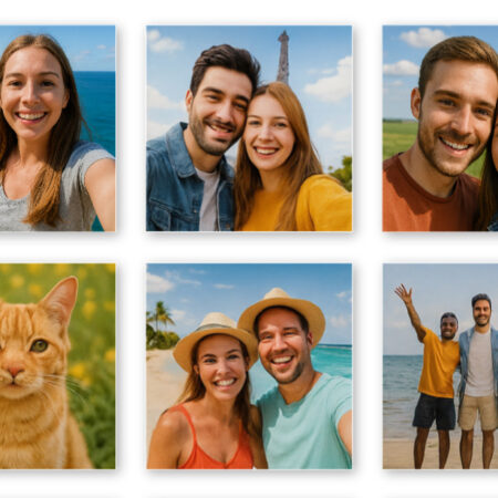 6 magnets personnalisés (6,6cm x 6,6cm)