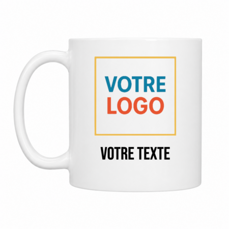 Mug personnalisable « Logo et texte »