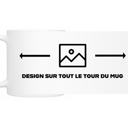 Mug personnalisable « Design libre - Tour complet »
